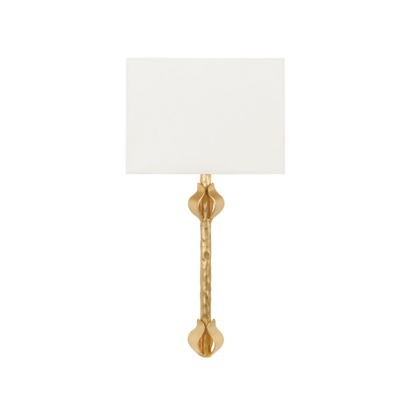 Linda 1 - Light Armed Sconce, Gold Leaf