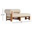 Chaise longue simple 70 po Principato