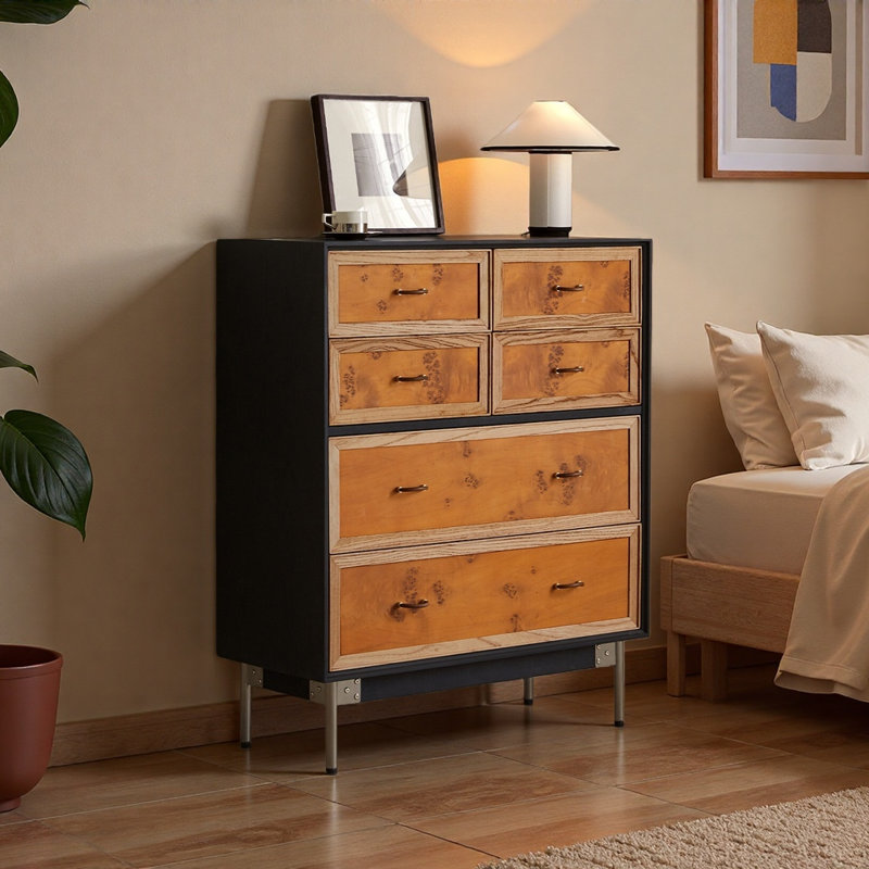 Commode d'appoint nordique de style rétro