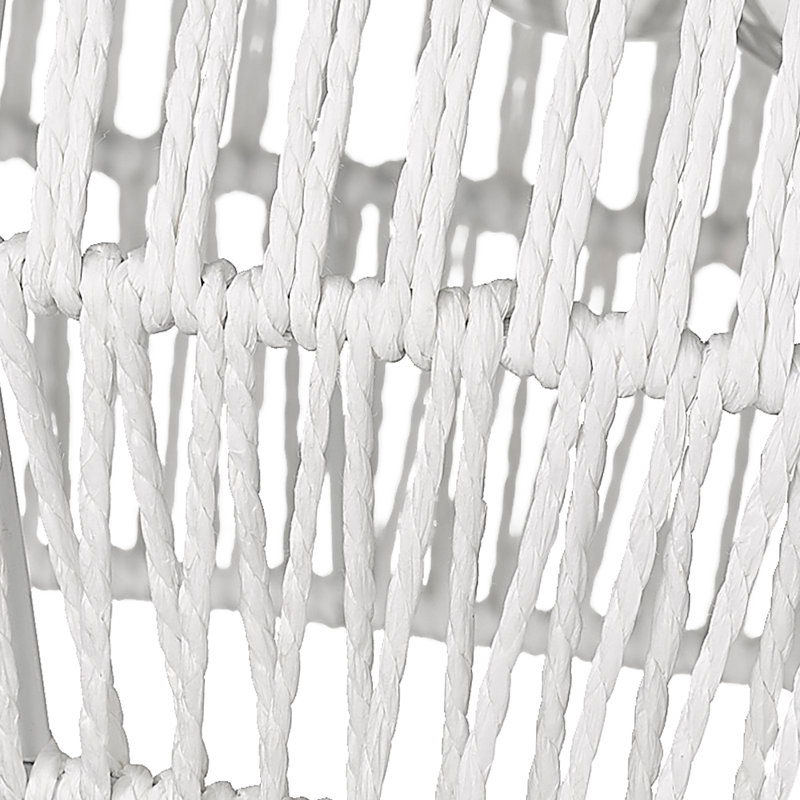 Lanny Rope Flush Mount, Matte White