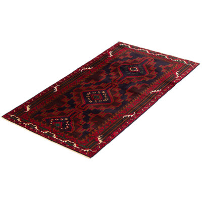 Kaida One-of-a-Kind 3'5" X 6'0" 2000s Wool Area Rug in Dark Navy