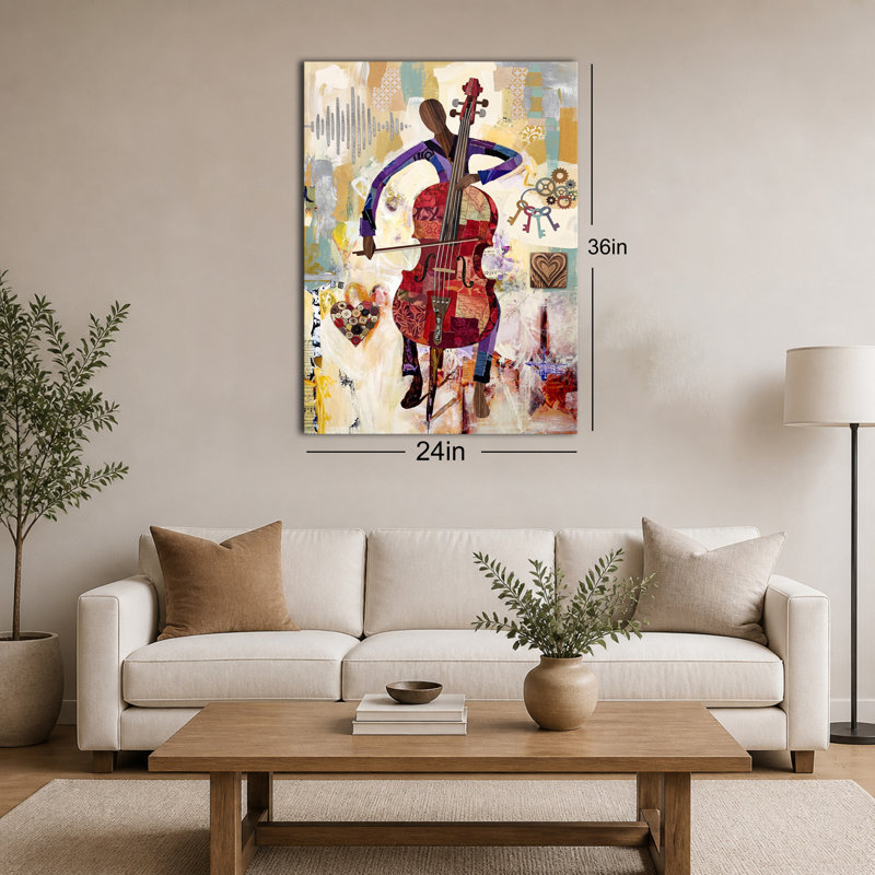 Art mural sur toile mixte, 20x30in