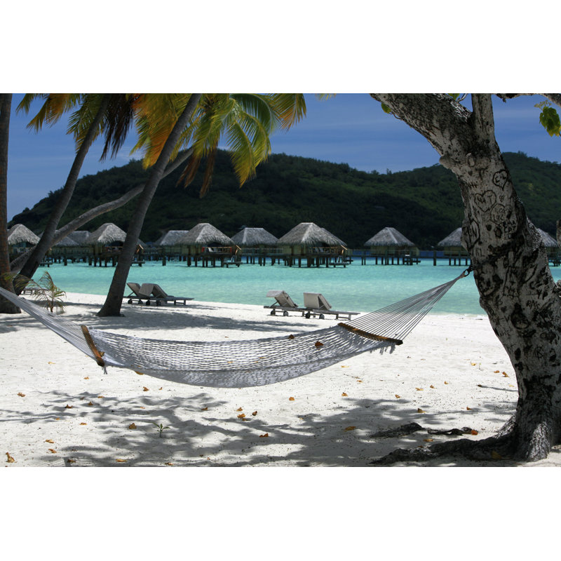 French Polynesian Lagoon - Wrapped Canvas Print, 30cm H x 46cm W x 3.8cm D