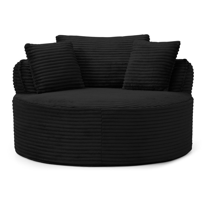 Chaise ronde, Noir