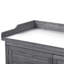 Banc de rempotage rustique de 39 po pour l'extérieur, bois gris avec 2 tablettes, crochets latéraux et base de jardin stable, crochets de tablettes de rangement, stabilité du sapin construit-861757722