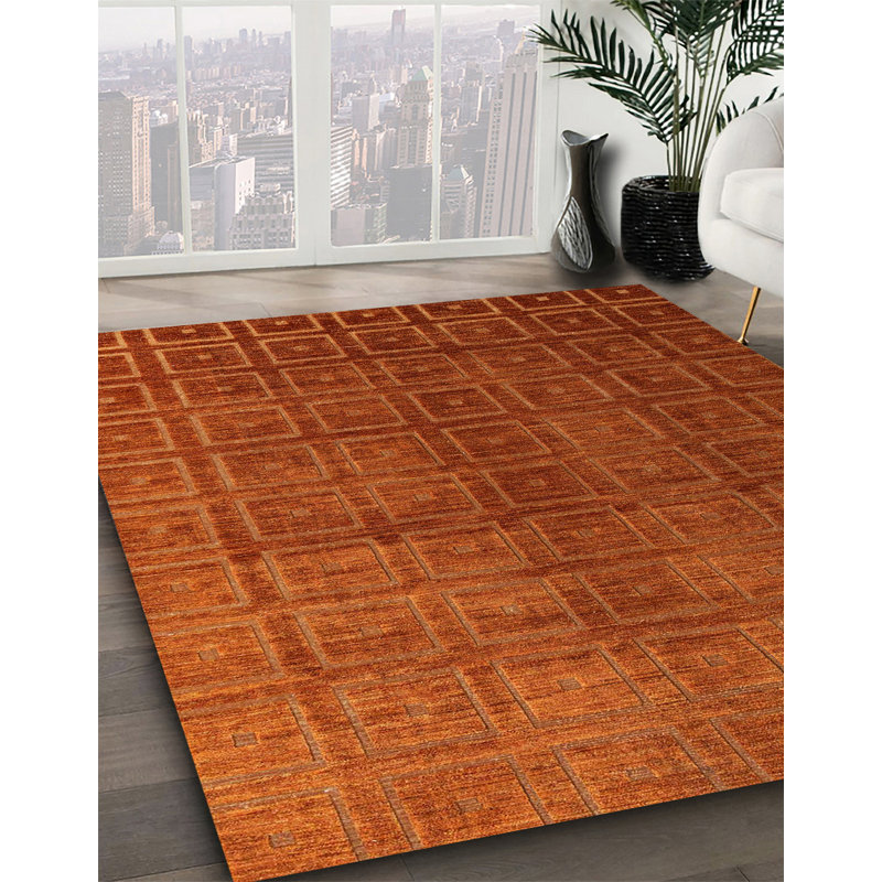 Abstract Indoor Rug, Square 6'