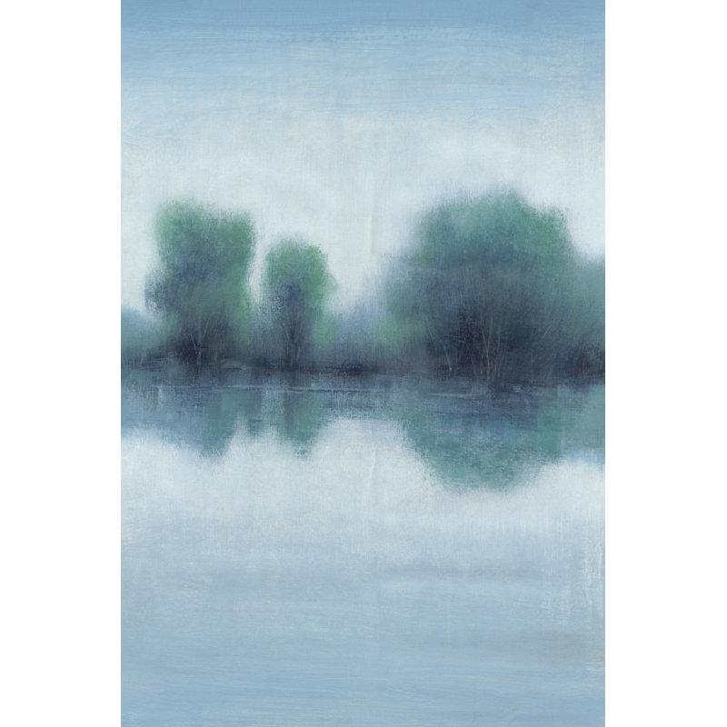 Misty Blue Morning I, H 36 po x l 24 po x P 1 po