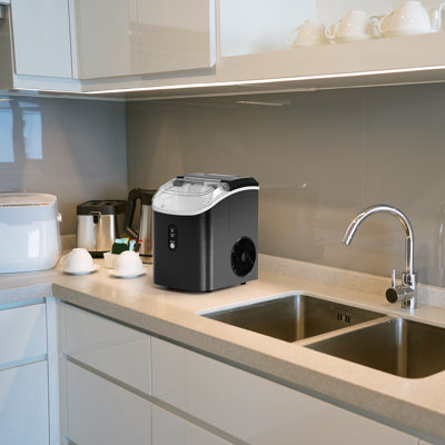 R.W.FLAME 33 Lb. Daily Production Nugget Clear Ice Portable Ice Maker