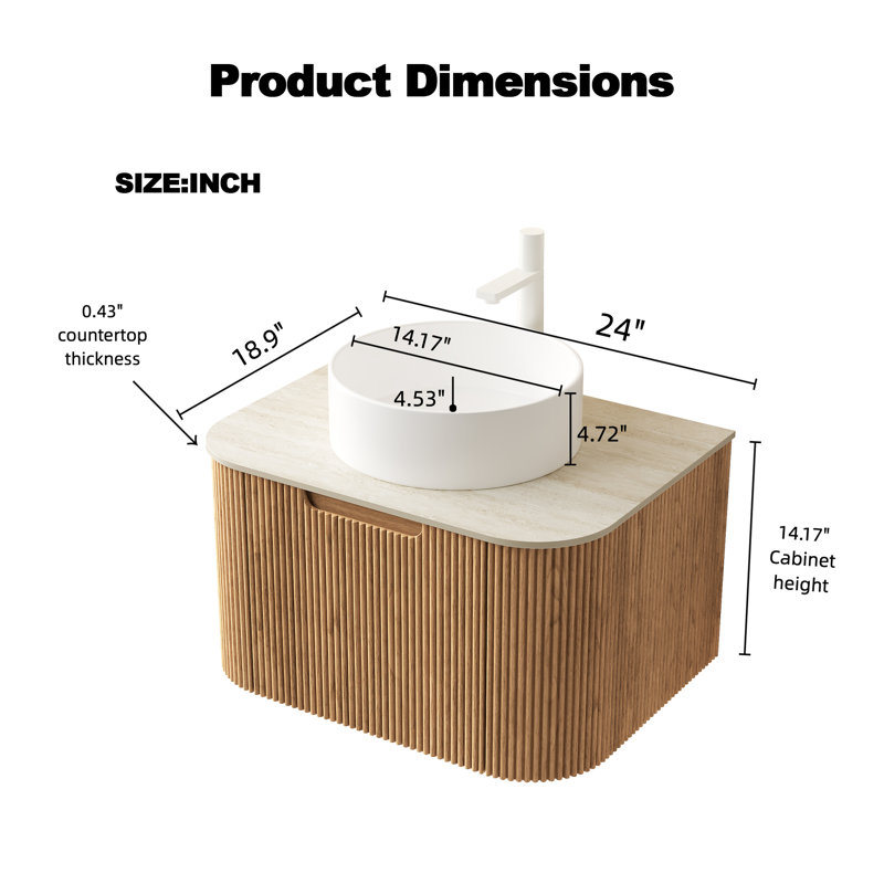 Meuble-lavabo 24 po 24 po, 24"