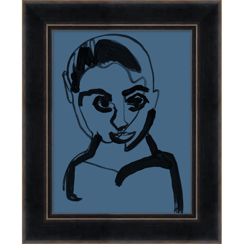 Blue Portrait 7 Print by Thom Filicia