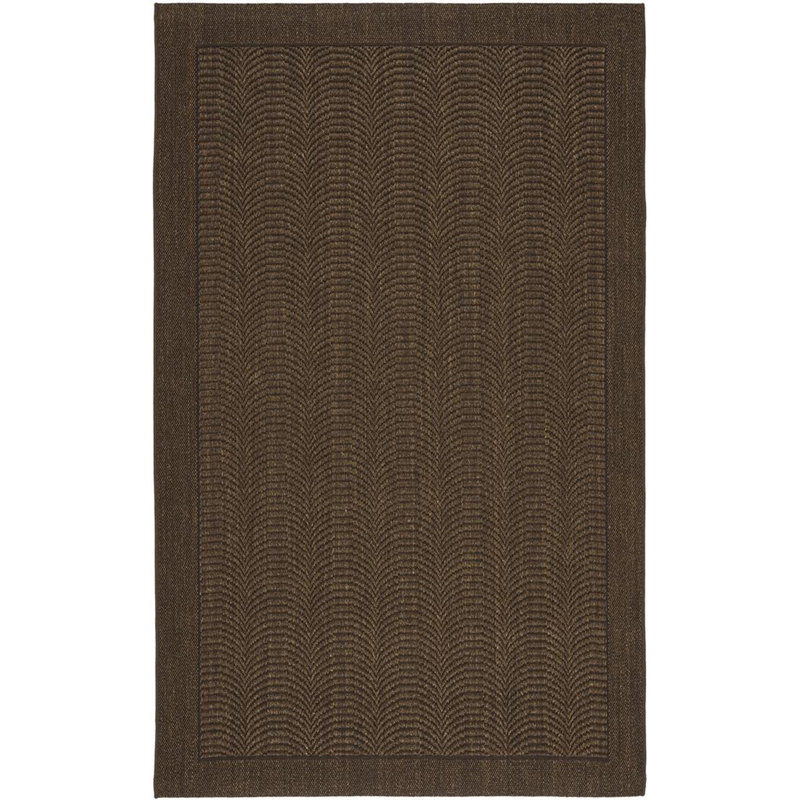 Tapis chocolat en sisal et jute tissé à la machine Lauren Ralph Lauren Marston, Rectangulaire 9 pi x 13 pi