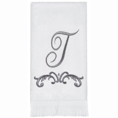 Avanti Linens Scroll Mono Fingertip Towel T