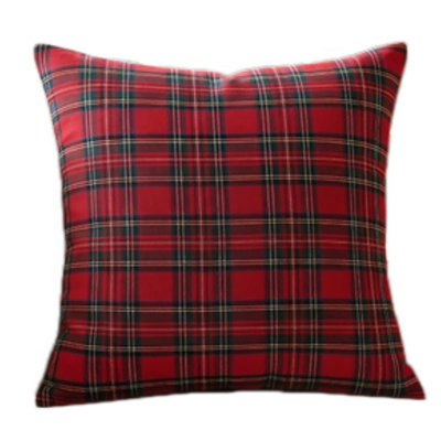 Housse de coussin à carreaux Housse de coussin à carreaux de Noël Tartan à carreaux Housse de coussin décorative pour canapé