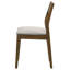 Chaise rembourrée brun foncé Warren