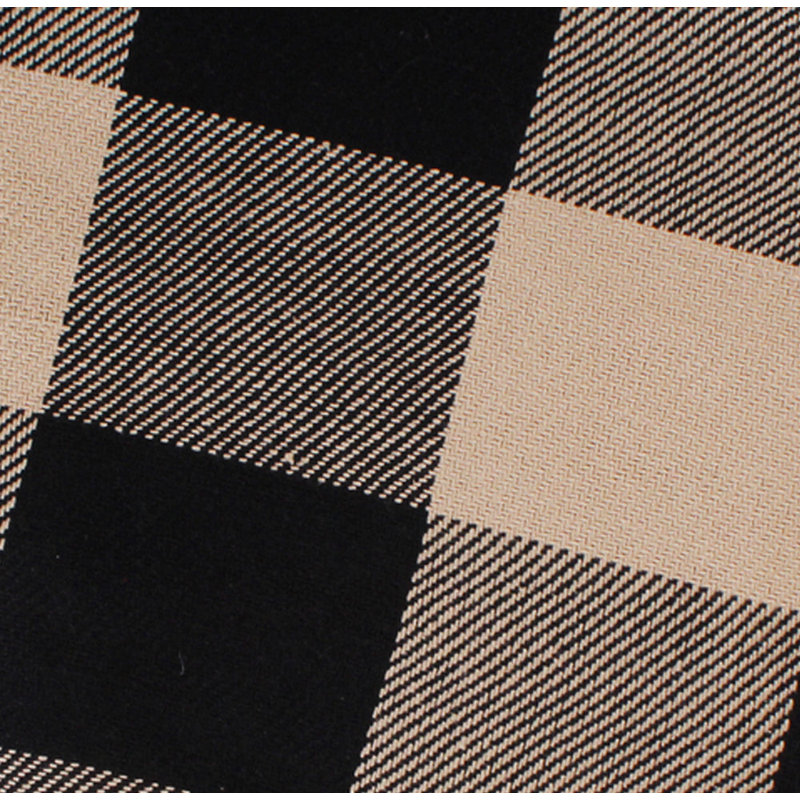 Jacquard Trenton afghan, Noir / muscade