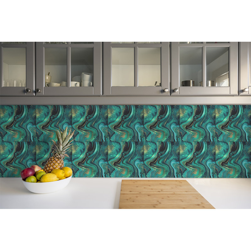 Hiromitsu 30cm W x 30cm L Vinyl Peel and Stick Field Tile