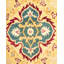 Tapis unique noué à la main Soumil - rouge, 6 pi 2 po x 8 pi 10 po