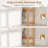 Bamboo over the Toilet Storage Shelf w/3-tier Open Shelf Adjustable Shelves