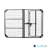 Queen Bed With Head Position Option, 850lbs Capacity, Steel, Black, Box Spring Not Needed Base Adjustable Required-2120812029