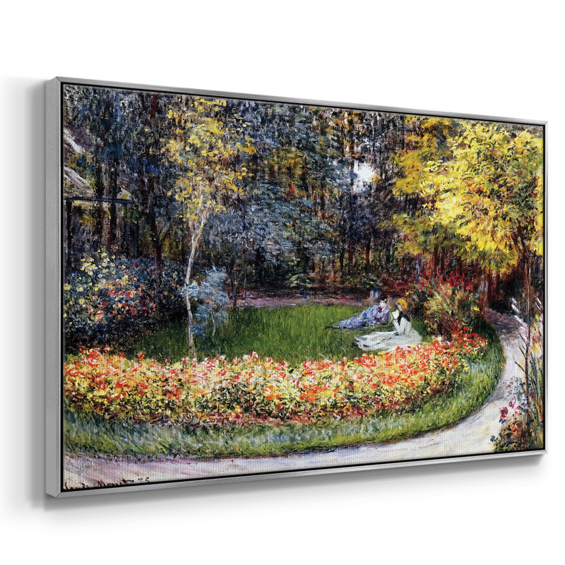 Dans le jardin, 1875, H 25 po x l 37 po x P 2 po, Argent