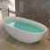 TQP-BA-22S06-65 65" x 30" Freestanding Soaking Solid Surface Bathtub with Drain