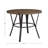 Alisier Finish Metal Round Counter Height Table With Vegan Leather Swivel Chair Set - 5-Piece-1967828682