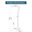 Système de douche extérieur autoportant, robinet de douche monocommande sur pied, ensemble de garnitures de douche en acier inoxydable