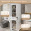 Armoire de salle de bain 70,8 po avec tiroir central et armoire de rangement en bois avec 4 portes