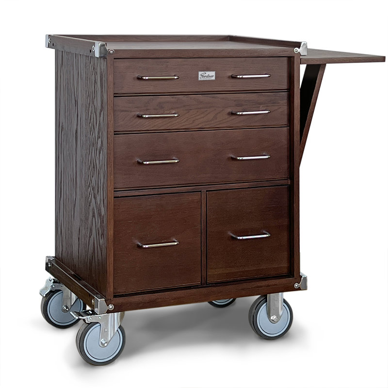 Gerstner International R20 Chest – Rolling Base in Dark Oak, Built to Pair with GI Chests for Expanded Storage