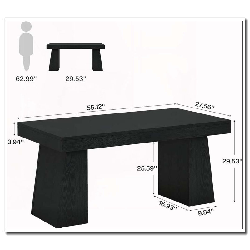 Computer Desk,Executive Desk, Black