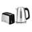 Geepas 2 Slice Bread Toaster & 1.7L Illuminating Electric Kettle Combo
