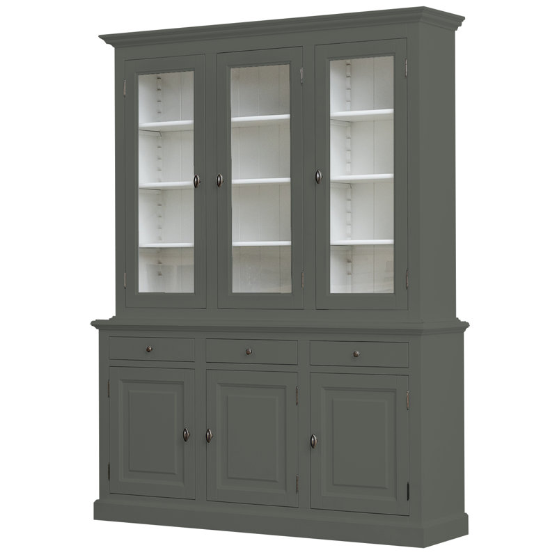Berardina Display Cabinet, Green Grey