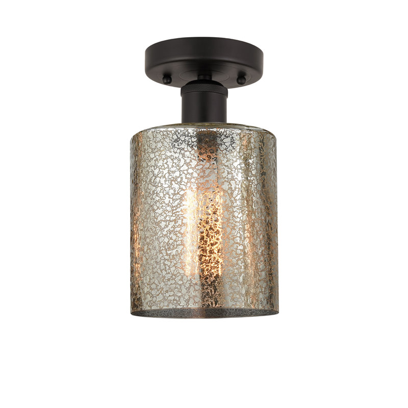 Plafonnier semi-encastré 5 lumières Anelise, Bronze huilé