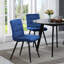Girton 17.75'' H Tufted Velvet Upholstered Metal Side Chair-885654610
