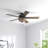 52"W Isabella 5 - Blade Ceiling Fan with Woven Rope Shade