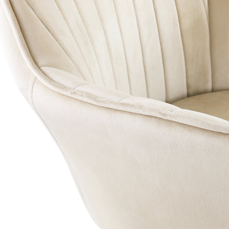 Ariella Velvet Armchair, Champagne, Gold