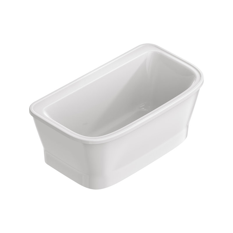 Aspirations 60'' x 34'' Freestanding Soaking Vitreous China Bathtub