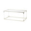 Table basse en acrylique en forme de cube Nichalaus