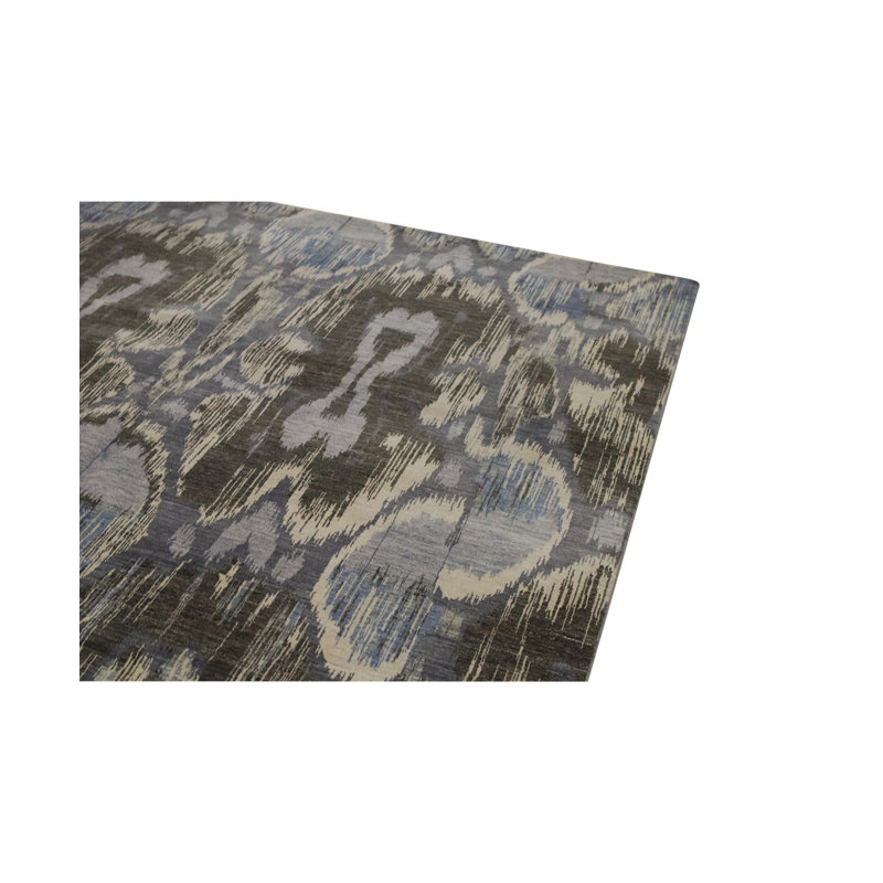 Hand-Knotted High-Quality Charcoal Area Rug