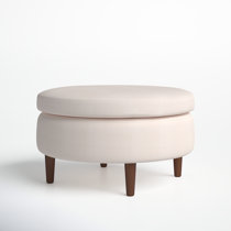 Extra Large Round 60 Ottoman (Handcrafted in NJ) - ModernLineFurniture®