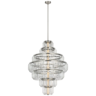 Waterford Killarney 32" Layered Chandelier with Clear Crystal
