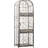 45 Bottle Wrought Iron Wine Rack Jail With Lock - Antique Bronze