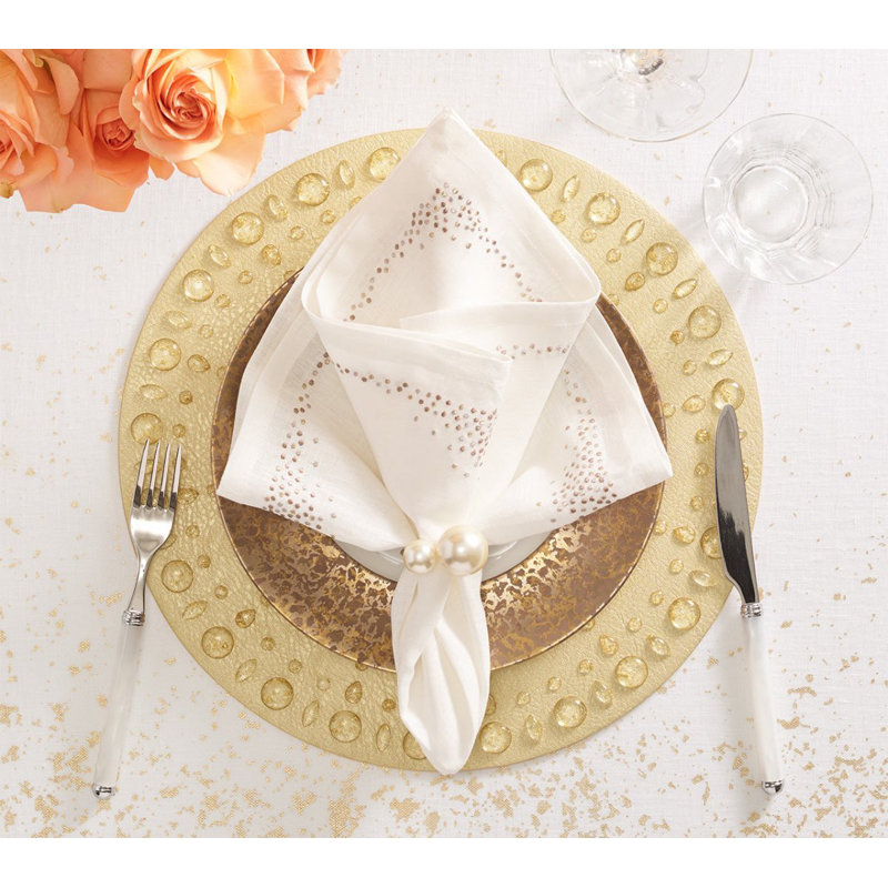 Pearl Napkin Ring, Gold