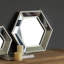 Miroir mural 20 po x 18 po Hexagon