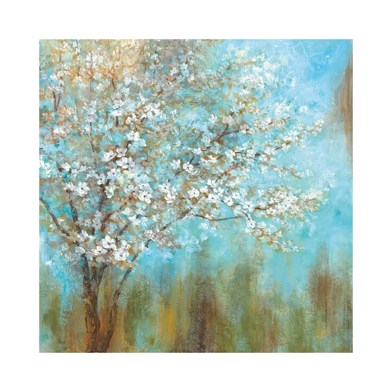 Cherry Blossoms by Nan - Wrapped Canvas Print, 93.98 cm H x 93.98 cm W x 1.91 cm D