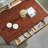 American simple solid wood carving coffee table