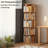 5 Tier 360° Rotating Bookshelf Tower - Space-Saving Round Spinning Display Shelf for Bedroom/Living Room/Office/Home-1332842863-1336704199