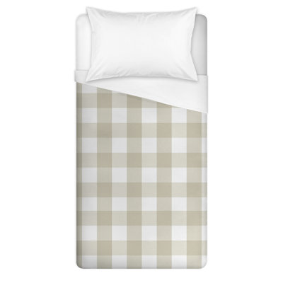  Housse de couette en microfibre brune