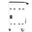 Chariot de charge mobile et armoire pour ordinateurs portables 30 tablettes avec serrure à combinaison - Noir-1986380221