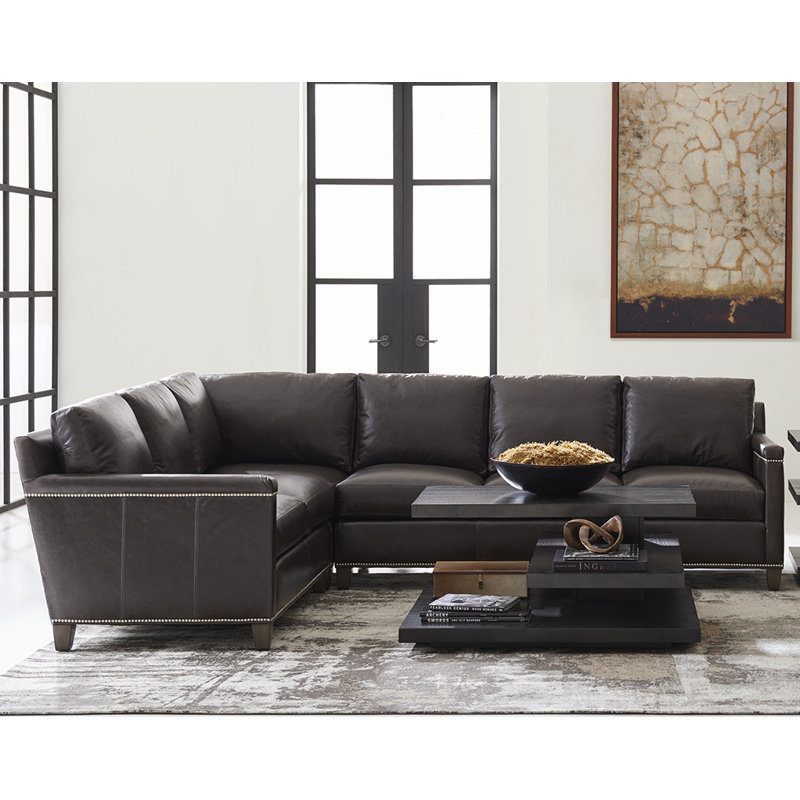 Strada Leather Sectional